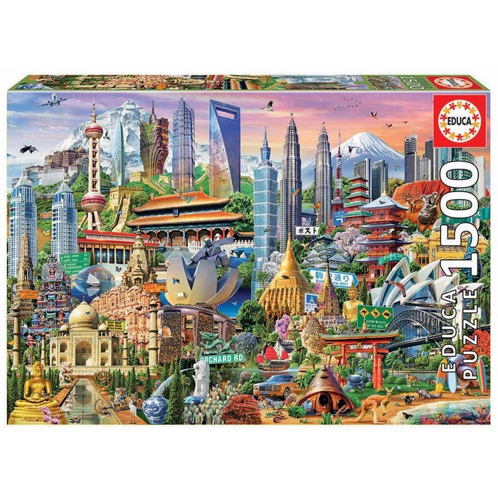 Educa 17979 - Ázsia jelképei - 1500 db-os puzzle