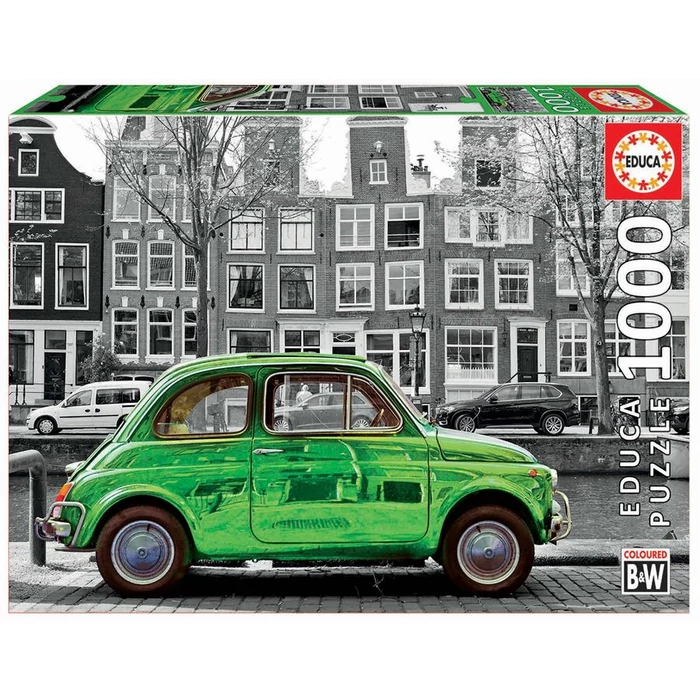 Educa 18000 - Black & White - Autó Amszterdamban - 1000 db-os puzzle