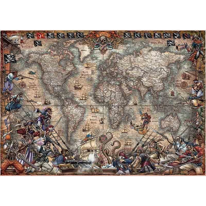 Educa 18008 - Kalóztérkép - 2000 db-os puzzle