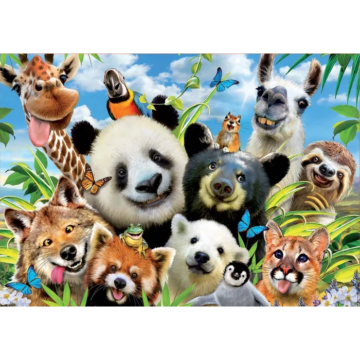 Educa 18117 - Selfies - Mókás vadállatok - 1000 db-os puzzle