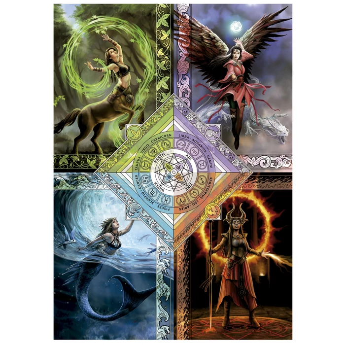 Educa 19941 - Elemental Magic Star Chart - Anne Stokes - 1500 db-os puzzle