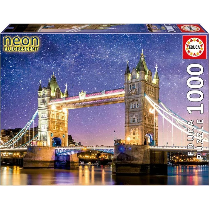 Educa 19930 - Neon puzzle - Tower Bridge - London - 1000 db-os puzzle