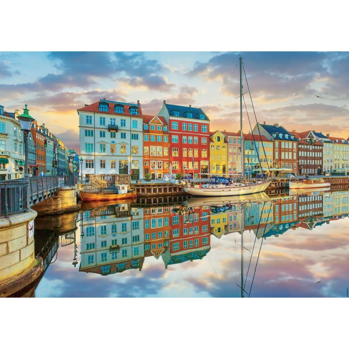 Educa 19278 Naplemente Koppenhága kikötőjében - 2000 db-os puzzle