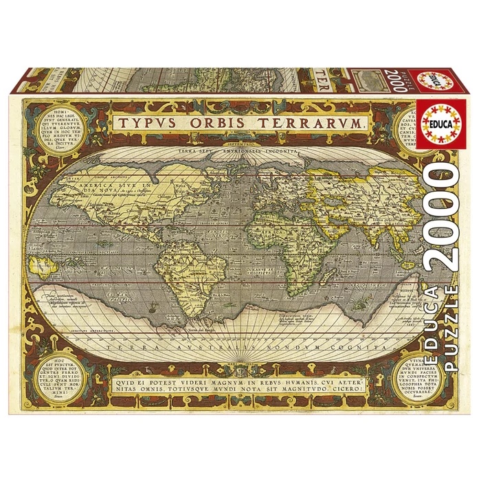 Educa 19620 - Világtérkép - 2000 db-os puzzle