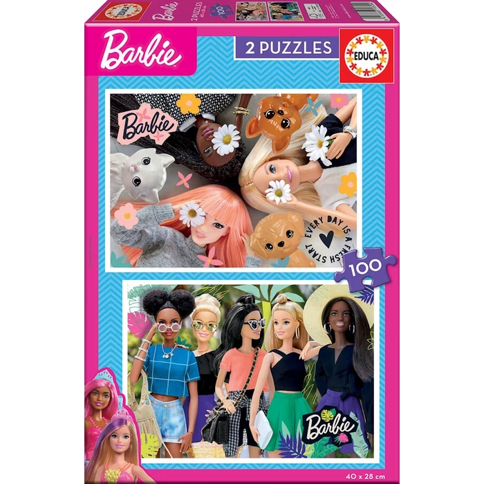 Educa 19300 - Barbie - 2 x 100 db-os puzzle
