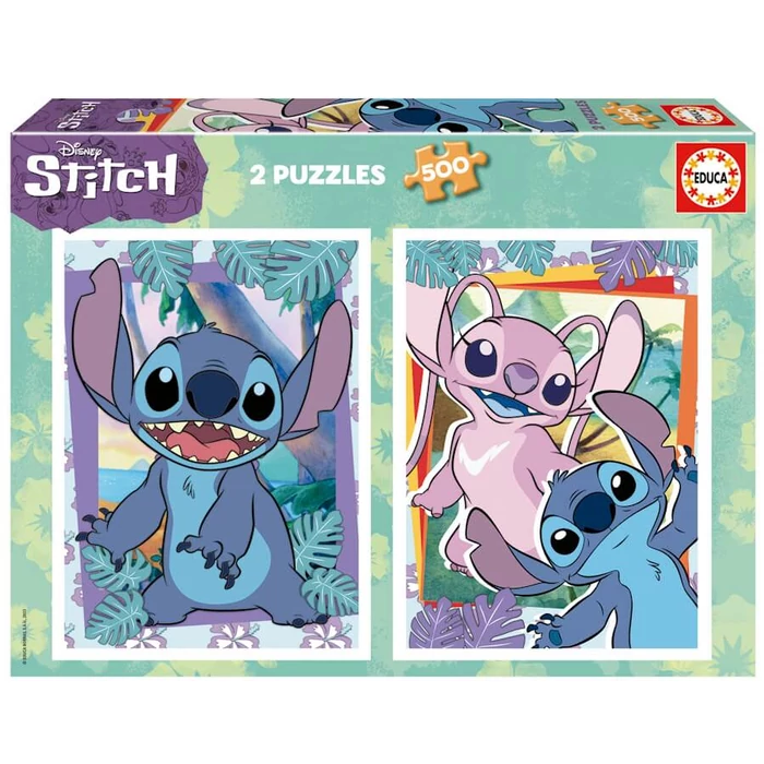 Educa 19732 - Disney - Stitch - 2 x 500 db-os puzzle