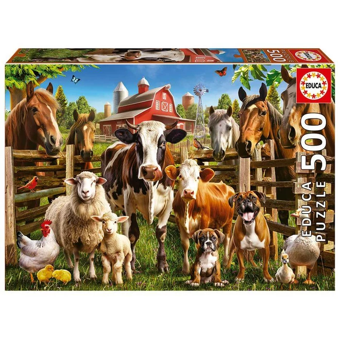 Educa 19905 - Haverok a farmon - 500 db-os puzzle