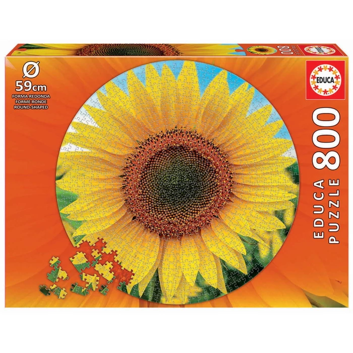Educa 19034 - Napraforgó - 800 db-os kör alakú puzzle