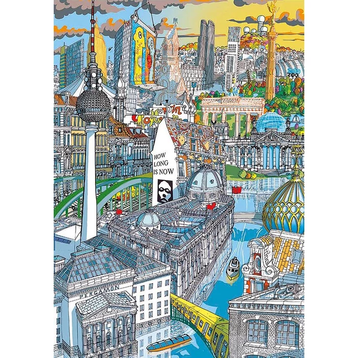 Educa 18469 - City puzzle - Berlin - 200 db-os puzzle