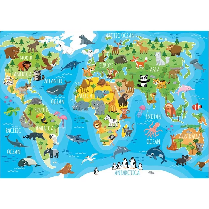 Educa 18115 - Világtérkép - 150 db-os puzzle