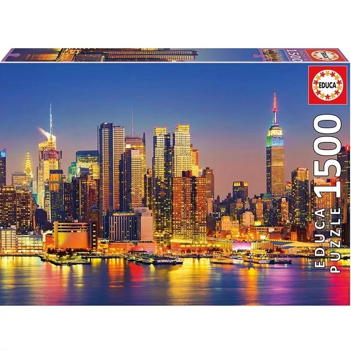 Educa 18466 - Manhattan éjjel - 1500 db-os puzzle