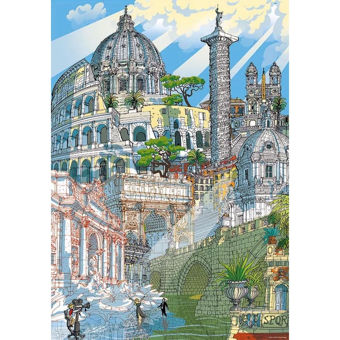 Educa 18468 - City Puzzle - Roma - 200 db-os puzzle 