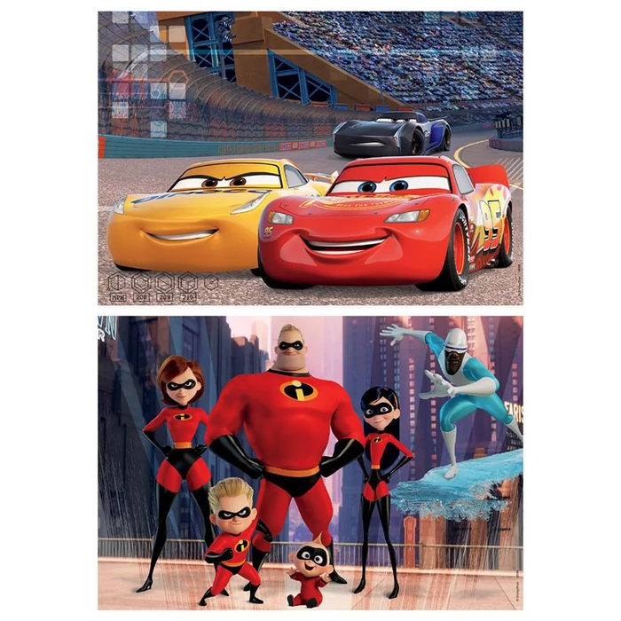 Educa 18598 - Disney Pixar mesék - 2 x 50 db-os fa puzzle