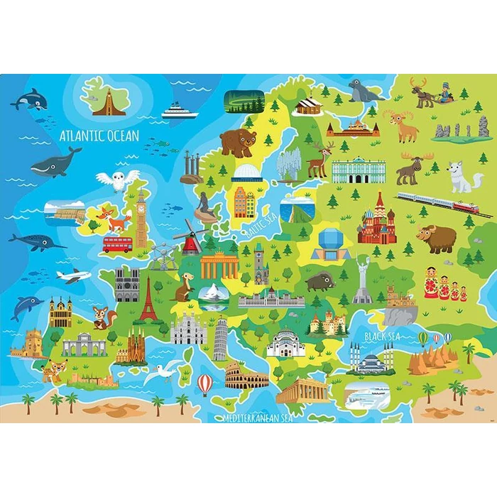 Educa 18607-  Európa térképe - 150 db-os puzzle