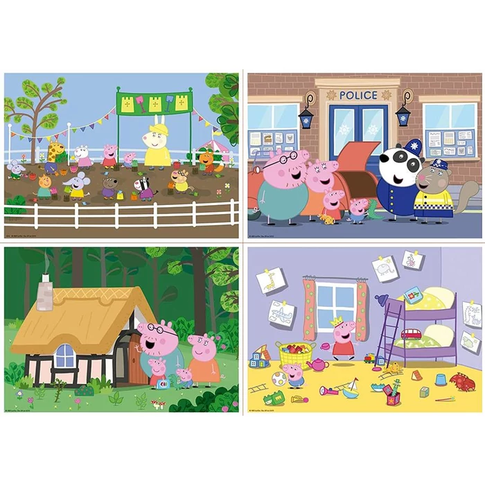Educa 18645 - Peppa malac - 4 az 1-ben (20,40,60,80 db-os) puzzle