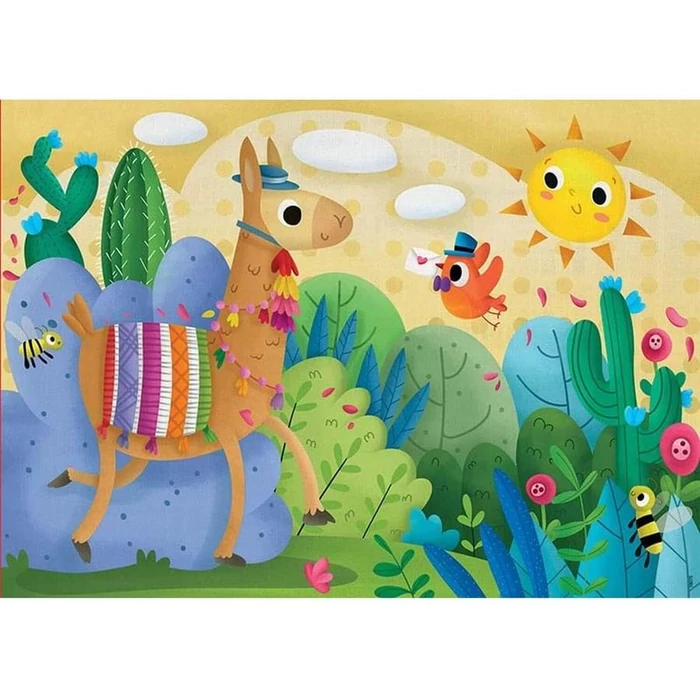 Educa 18075 - Mini box - Láma - 48 db-os puzzle