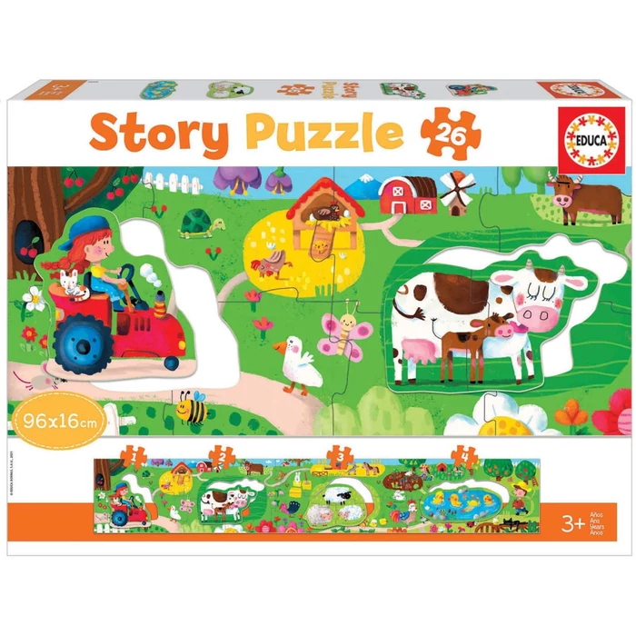 Educa 18900 - A farmon - 26 db-os Story puzzle