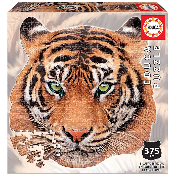 Educa 18475 - Tigris fej - 375 db-os Sziluett puzzle
