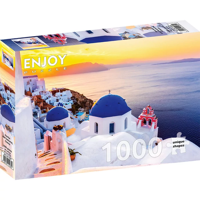Enjoy Puzzle - 1230 - Sunrise over Santorini, Greece - 1000 db-os puzzle