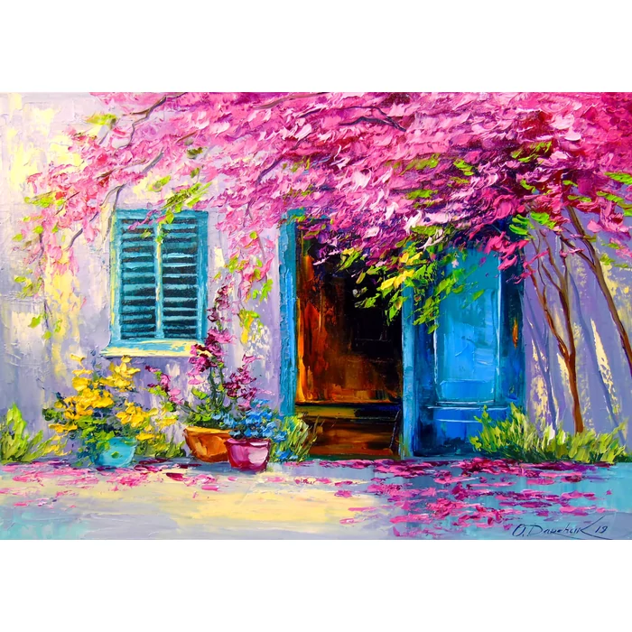 Enjoy Puzzle - 1693 - Blooming Courtyard - 1000 db-os puzzle