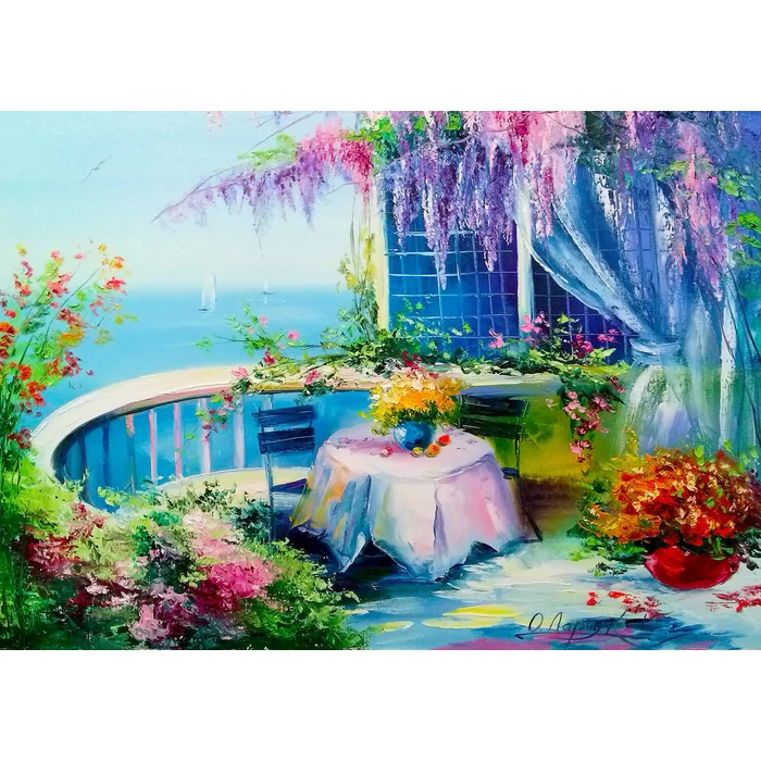 Enjoy Puzzle - 1708 - Flowering Balcony - 1000 db-os puzzle