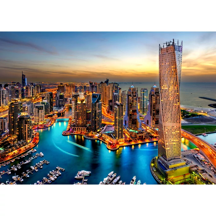 Enjoy Puzzle - 2072 - Dubai Marina at Night - 1000 db-os puzzle