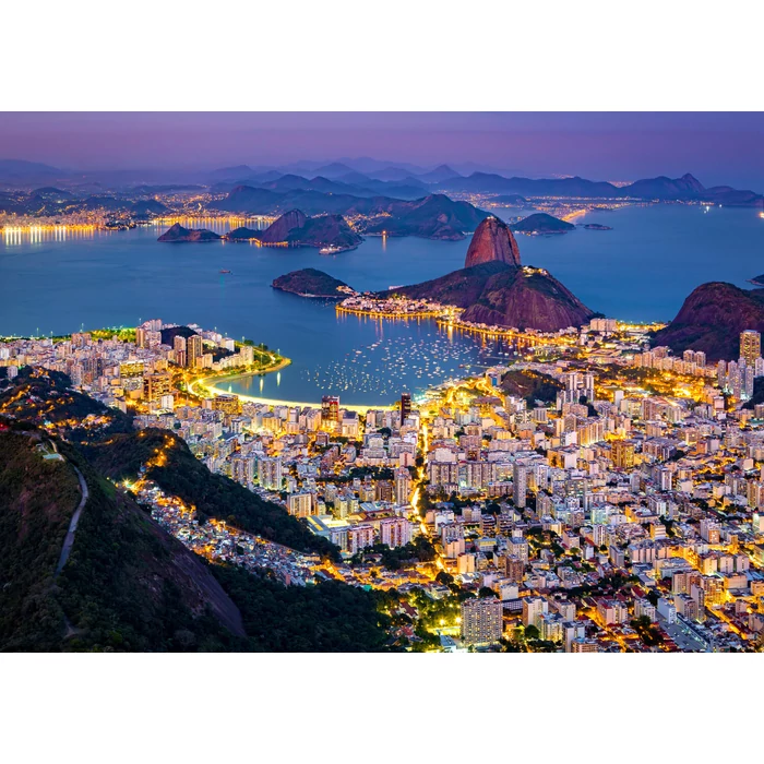 Enjoy Puzzle - 2075 - Rio de Janeiro by Night, Brazil - 1000 db-os puzzle