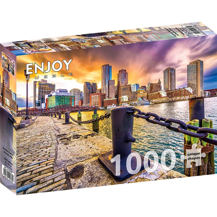 Enjoy Puzzle - 2079 - Boston Harbor at Dusk, USA - 1000 db-os puzzle