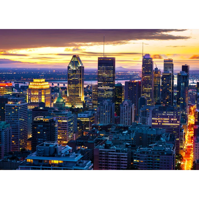 Enjoy Puzzle - 2085 - Montreal Skyline by Night, Canada - 1000 db-os puzzle