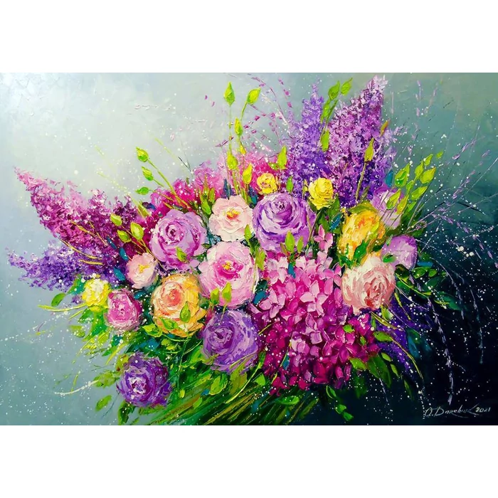 Enjoy Puzzle - 1762 - A Bouquet of Roses for Her - 1000 db-os puzzle
