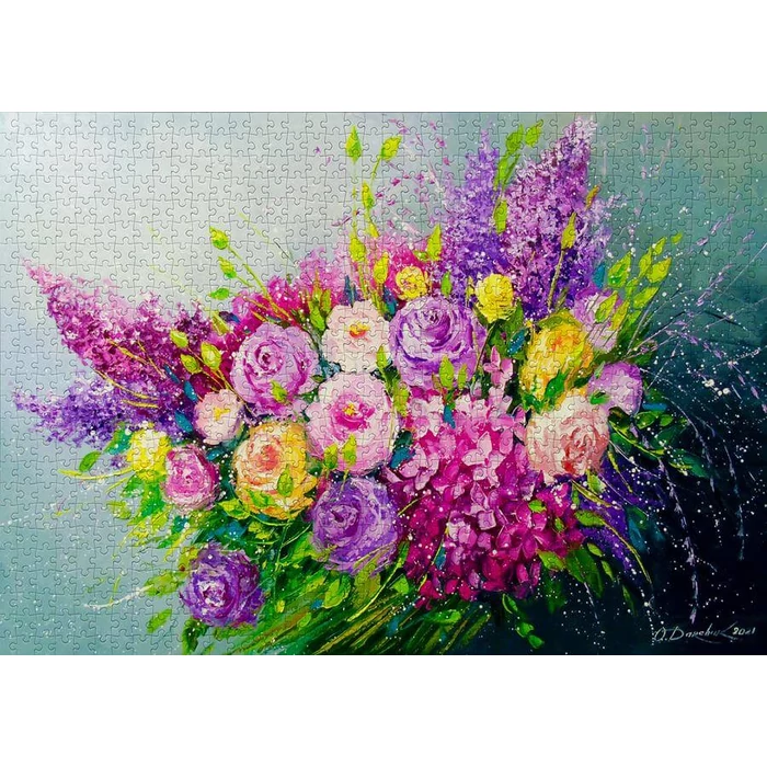 Enjoy Puzzle - 1762 - A Bouquet of Roses for Her - 1000 db-os puzzle