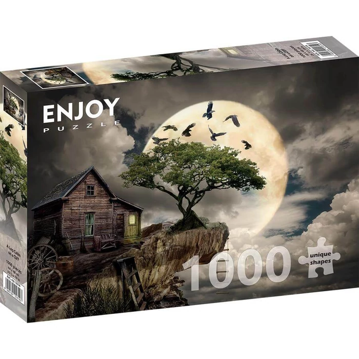 Enjoy Puzzle - 1614 - A Log Cabin on a Cliff - 1000 db-os puzzle