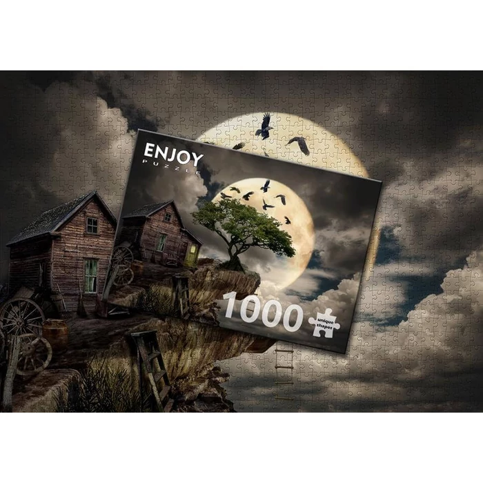Enjoy Puzzle - 1614 - A Log Cabin on a Cliff - 1000 db-os puzzle