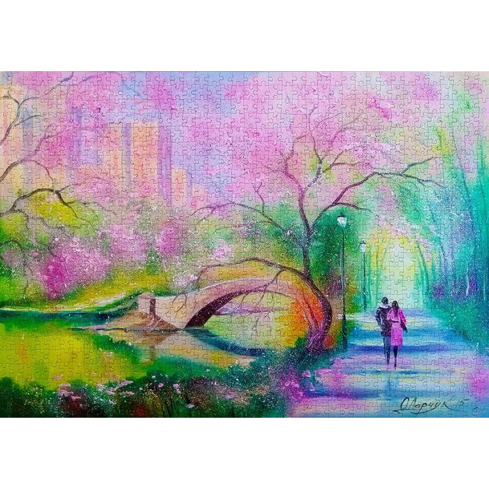 Enjoy Puzzle - 1681 - A Walk In A City Park - 1000 db-os puzzle
