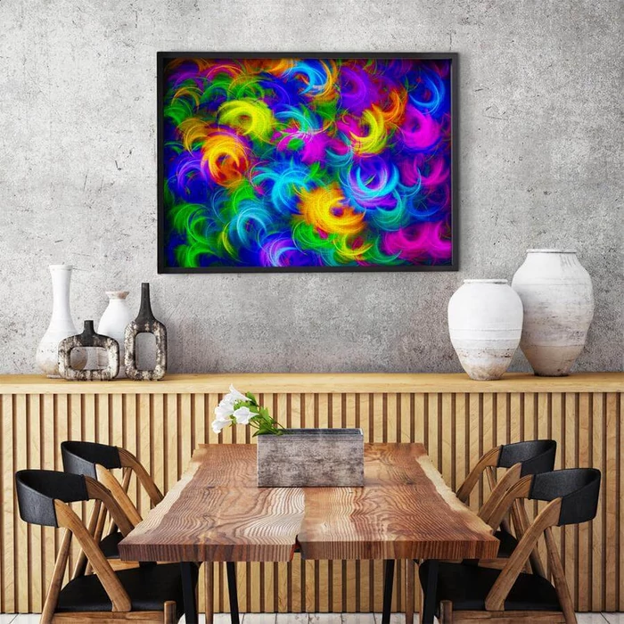 Enjoy Puzzle - 1964 - Abstract Neon Feathers - 1000 db-os puzzle
