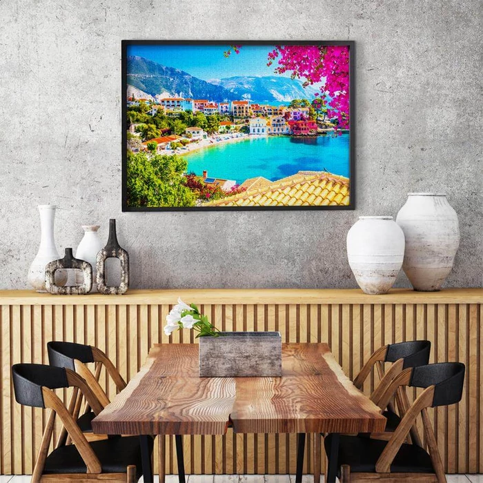 Enjoy Puzzle - 2092 - Assos Village in Cephalonia, Greece - 1000 db-os puzzle