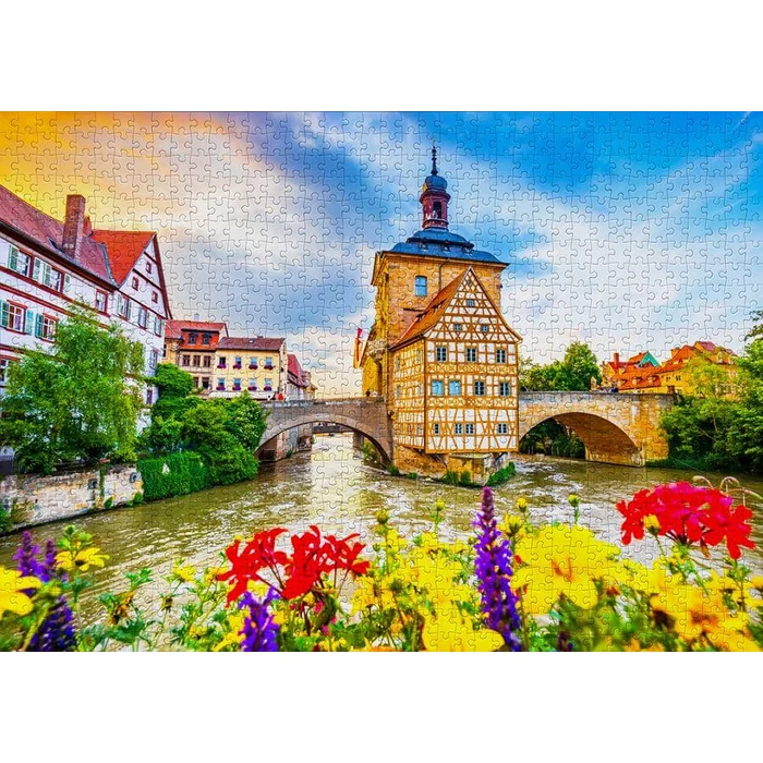 Enjoy Puzzle - 2095 - Bamberg Old Town, Germany - 1000 db-os puzzle
