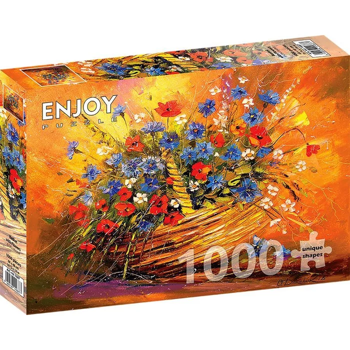 Enjoy Puzzle - 1687 - Basket with Flowers - 1000 db-os puzzle