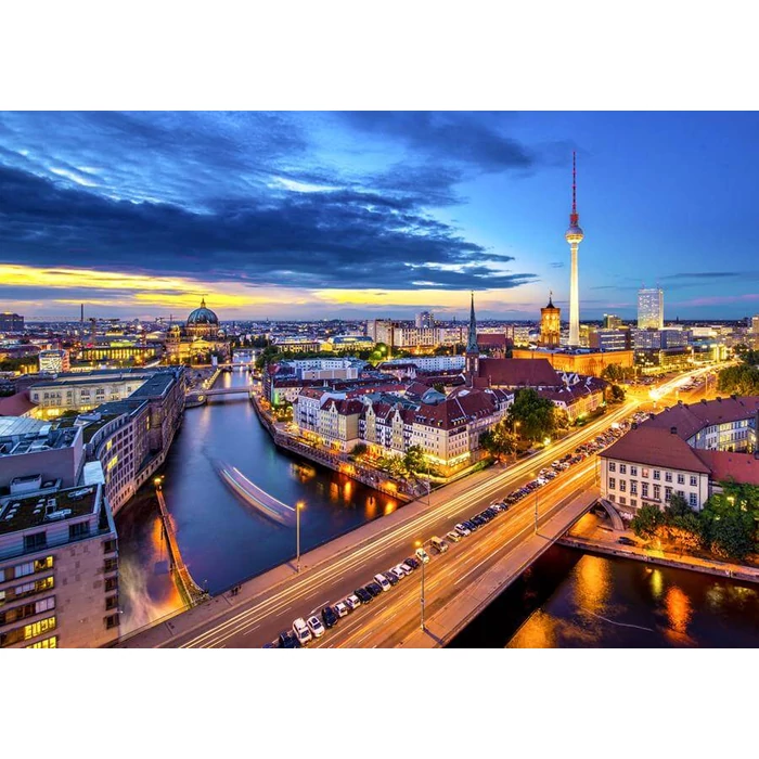 Enjoy Puzzle - 2068 - Berlin Cityscape by Night - 1000 db-os puzzle