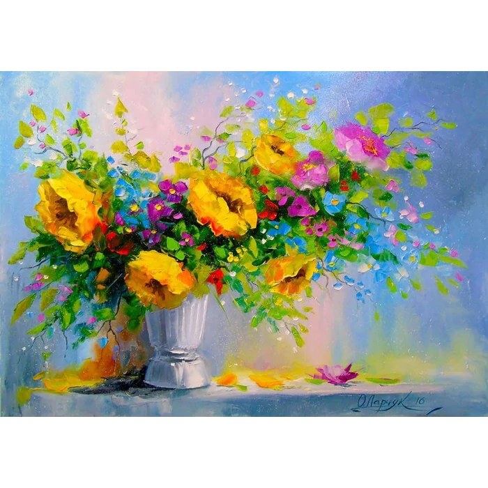 Enjoy Puzzle - 1699 - Bouquet with Yellow Flowers - 1000 db-os puzzle