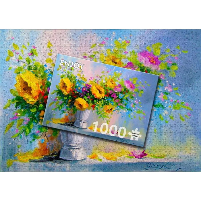 Enjoy Puzzle - 1699 - Bouquet with Yellow Flowers - 1000 db-os puzzle