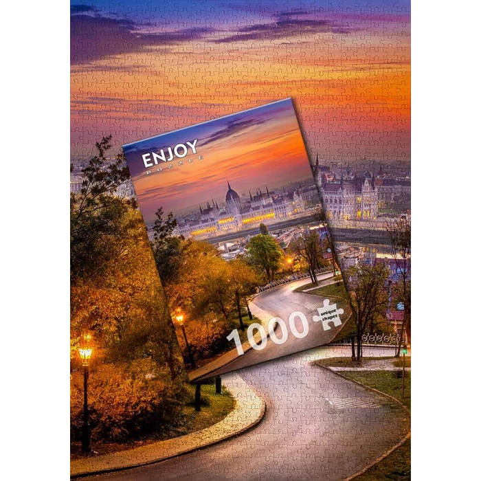 Enjoy Puzzle - 2115 - Buda District with Hungarian Parliament - 1000 db-os puzzle