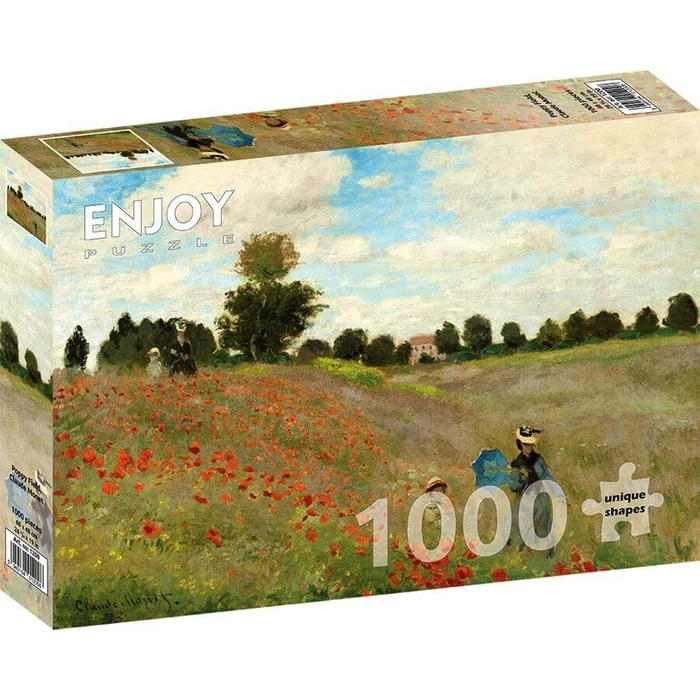 Enjoy Puzzle - 1200 - Claude Monet: Poppy Field - 1000 db-os puzzle