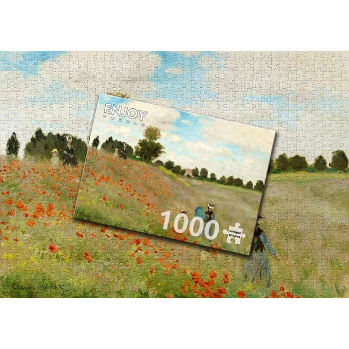 Enjoy Puzzle - 1200 - Claude Monet: Poppy Field - 1000 db-os puzzle