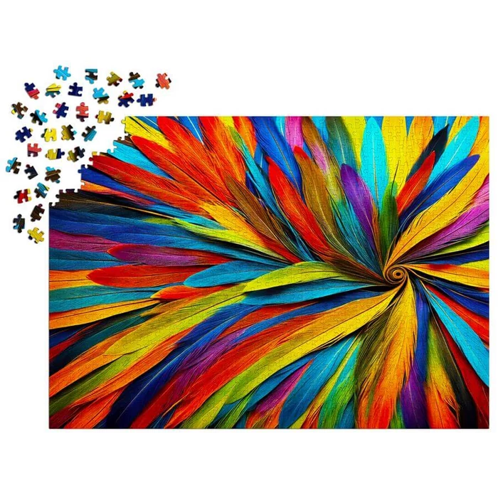 Enjoy Puzzle - 2133 - Colorful Feathers - 1000 db-os puzzle