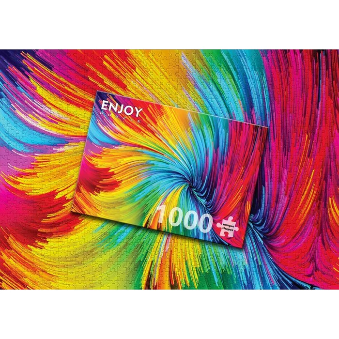 Enjoy Puzzle - 1095 - Colorful Paint Swirl - 1000 db-os puzzle