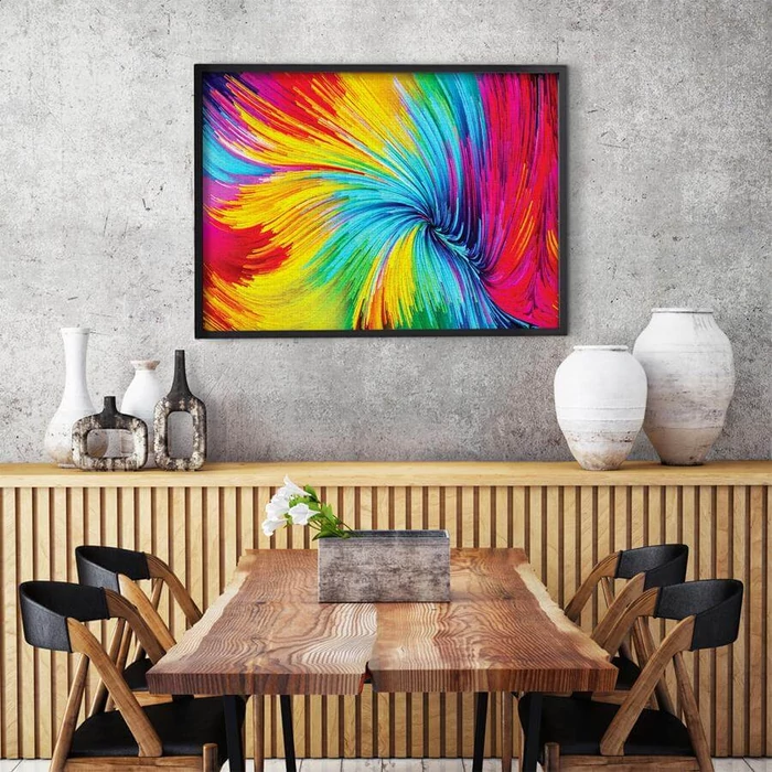 Enjoy Puzzle - 1095 - Colorful Paint Swirl - 1000 db-os puzzle