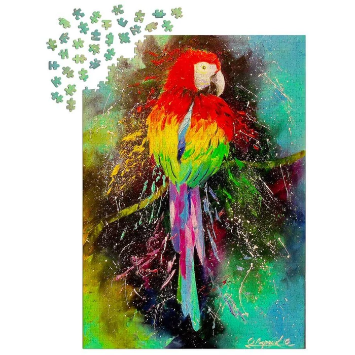 Enjoy Puzzle - 1787 - Colorful Parrot - 1000 db-os puzzle