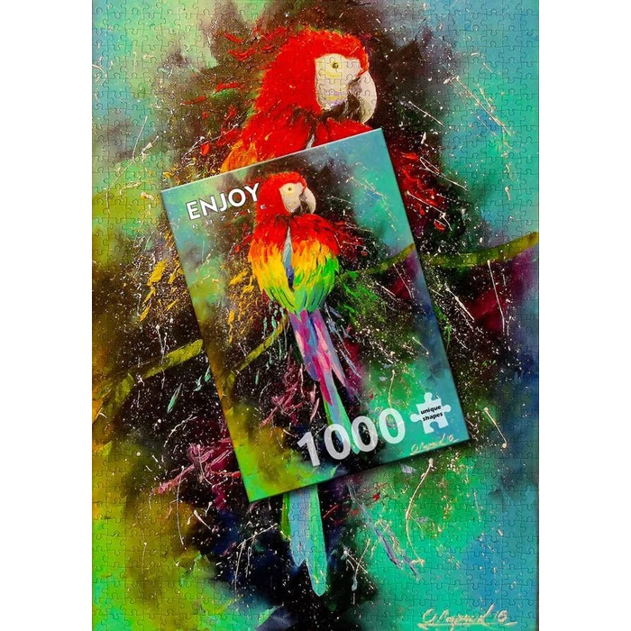 Enjoy Puzzle - 1787 - Colorful Parrot - 1000 db-os puzzle