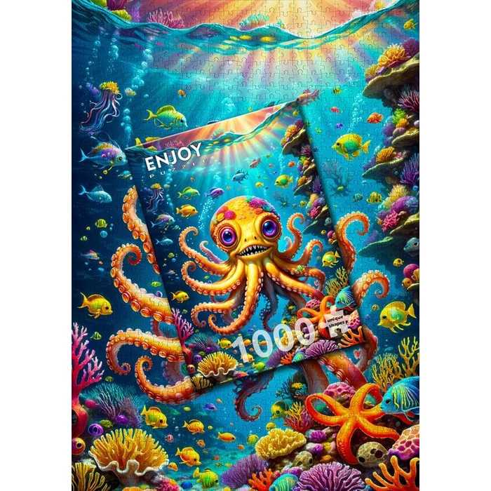 Enjoy Puzzle - 2158 - Cute Octopus - 1000 db-os puzzle